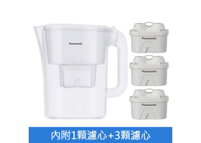 加濾心組【國際牌Panasonic】3.5L濾水壺 TK-CNP55-W-3 白色款